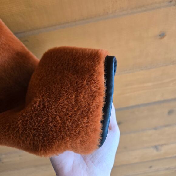 Anthropologie BLANKNYC Cliff Hanger Pull Over Faux Fur Vegan Leather Trim XS - Picture 6 of 8